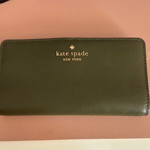 Kate Spade Olive Green Wallet